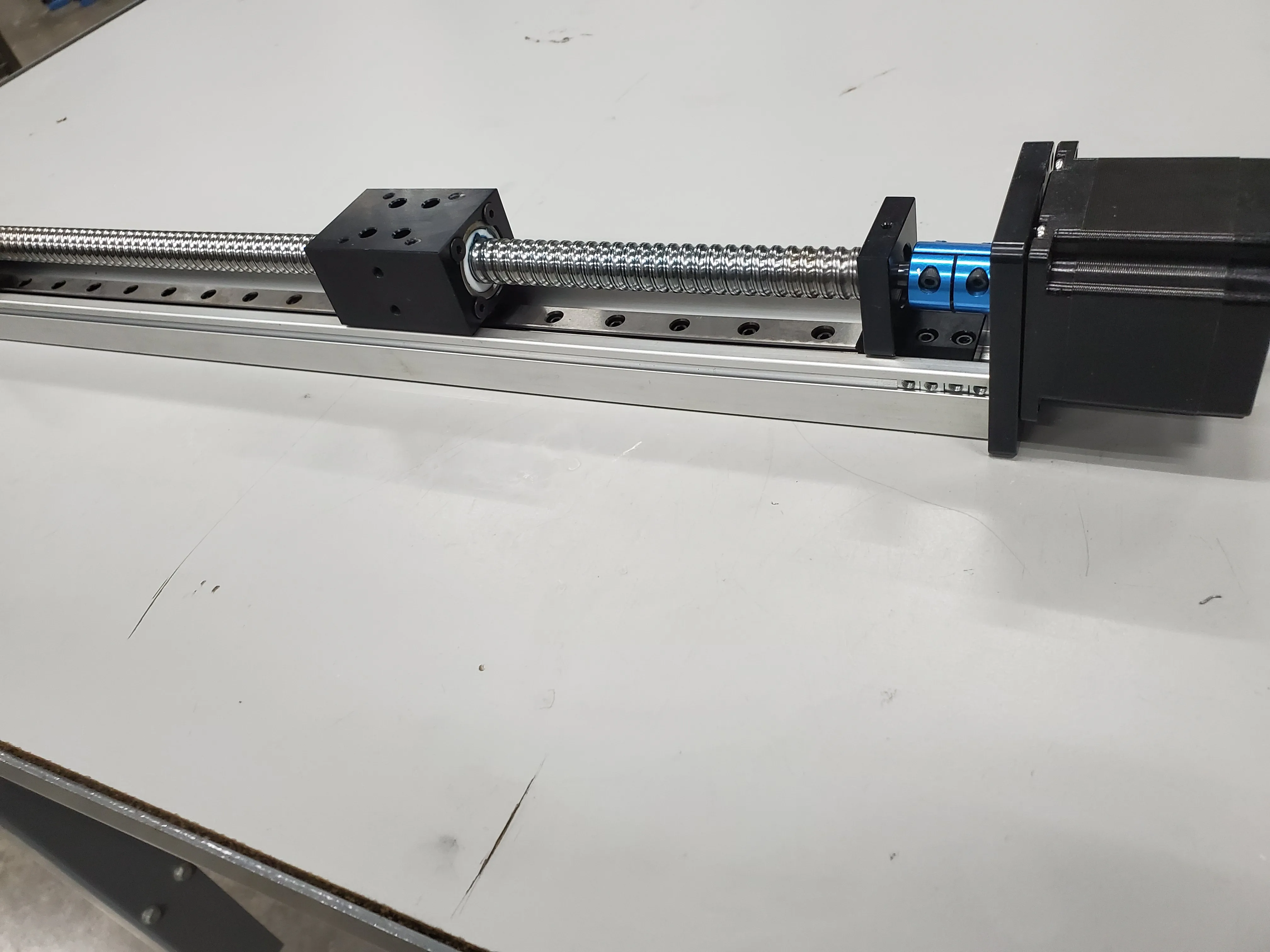 

Customized ball screws 400mm stroke with Nema 23 Stepper Motor Linear Motion Guide Rail