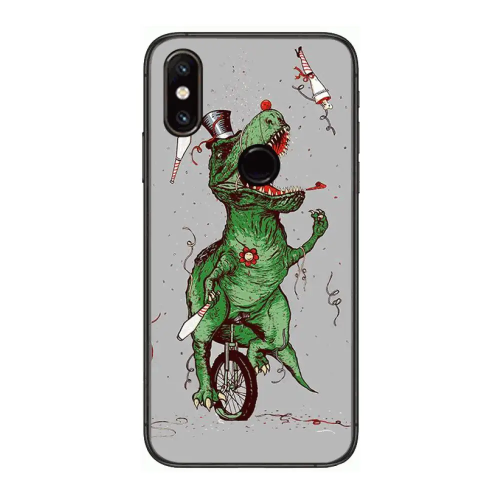 

Cute dinosaur cub Phone Case For xiaomi M2 C3 X3 F2 Lite NFC 6 5 x Poco k30 Pro Anime Black Cover Silicone Back Pretty
