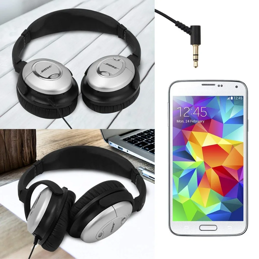 Сменный стерео аудио кабель удлинитель OFC Aux музыкальный шнур провод для Bose QC15 QC2