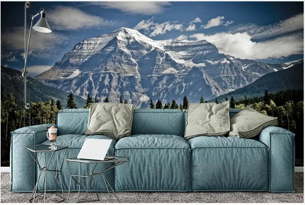 

3d photo wallpaper custom mural European mountains and forest scenery living room Wallpaper for walls in rolls home decor