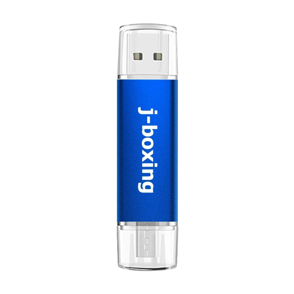 J-boxing OTG Micro USB флэш-накопитель 16 Гб флешки двойной порт USB 2,0 карта памяти для Android смартфон ПК Macbook планшет синий