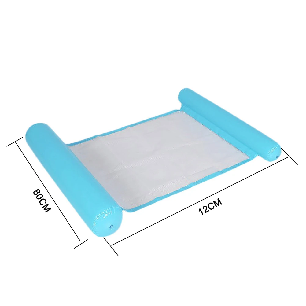

Outdoor Foldable Water Hammock Swimming Pool Inflatable Air Mattress Summer Beach Lounger Back Floating Chair Sleeping Bed