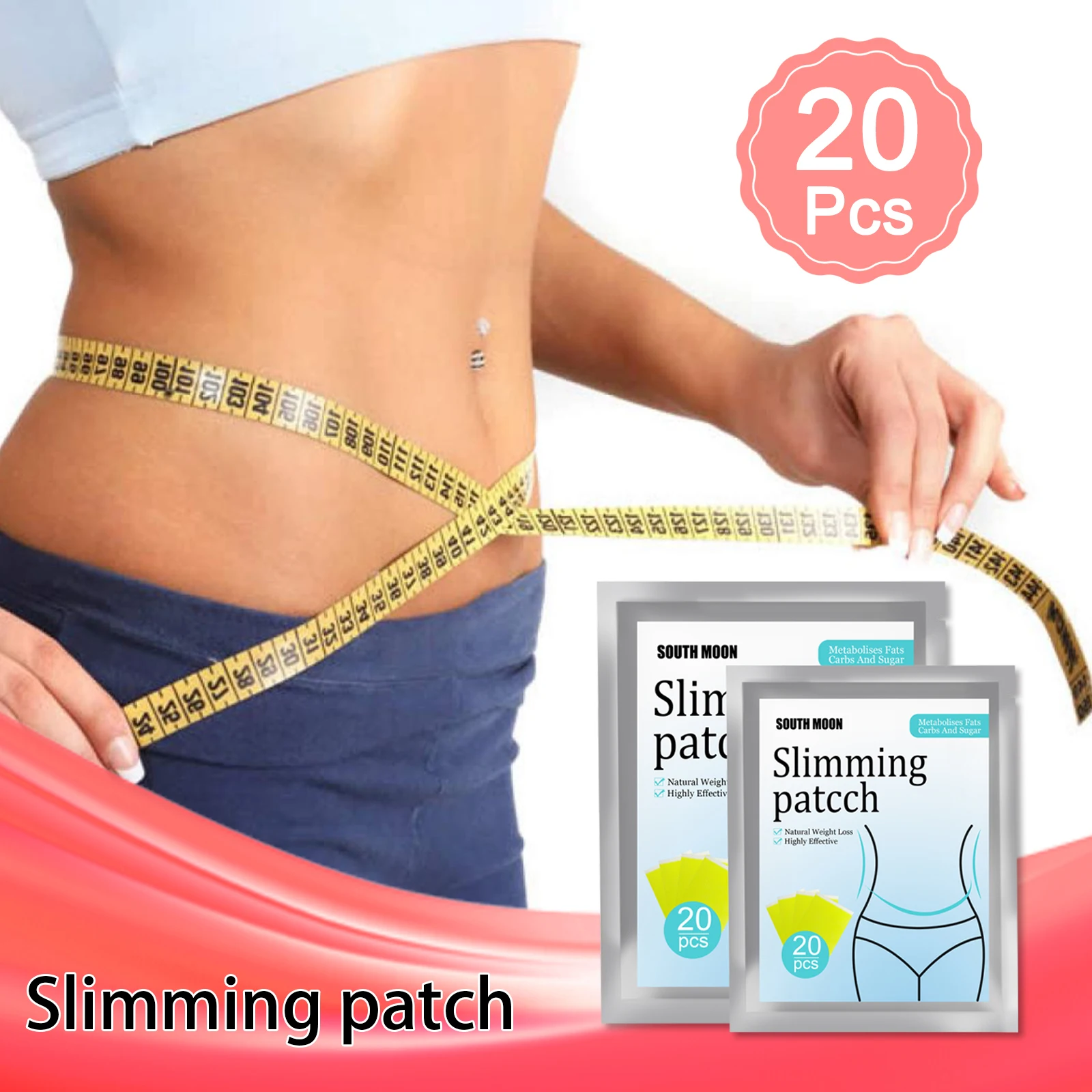 

Newly 20 Counts Slimming Navel Sticker Natural Herbs Paste Effective Weight Loss Body Slim Beauty Slimming Patch for Women Men