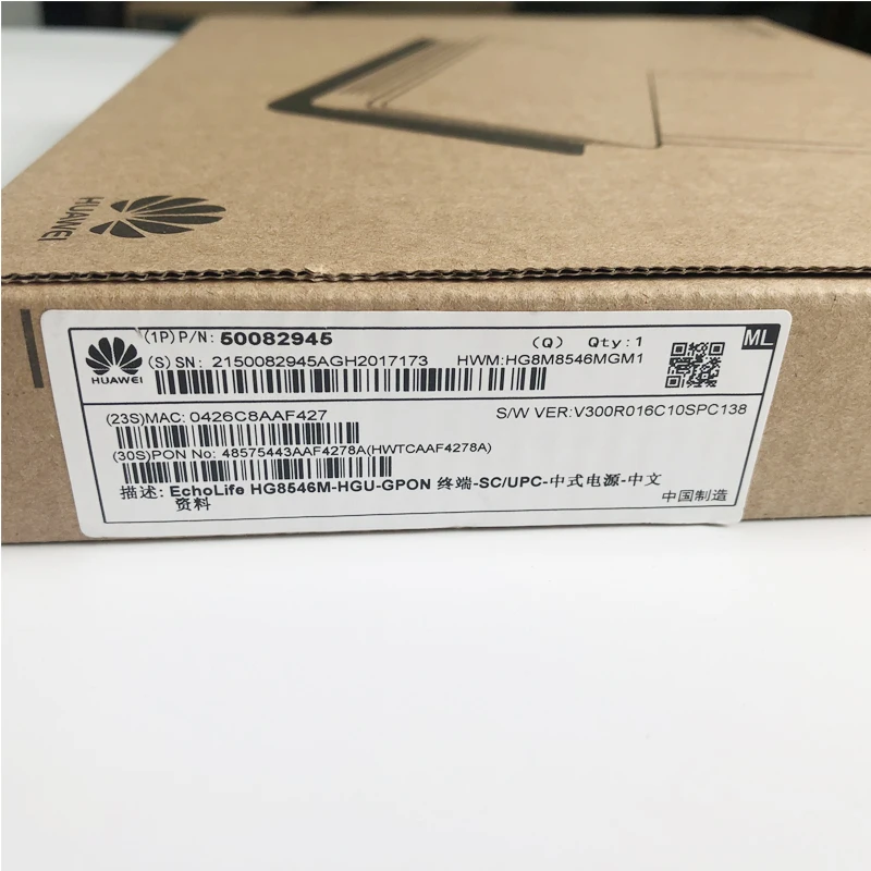 20 шт. hua wei HG8546M R017 мини размер GPON ONU ONT FTTH HGU маршрутизатор режим 1GE + 3FE 1TEL USB wifi 100%