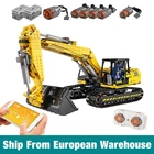 Моторизованный экскаватор формы King 13112 1:8, совместимый с приложением 20007, модель автомобиля, строительные блоки, кирпичи, детские рождественские подарки