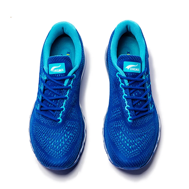 Мужские синие спортивные беговые кроссовки ONEMIX дышащие для бега на свежем