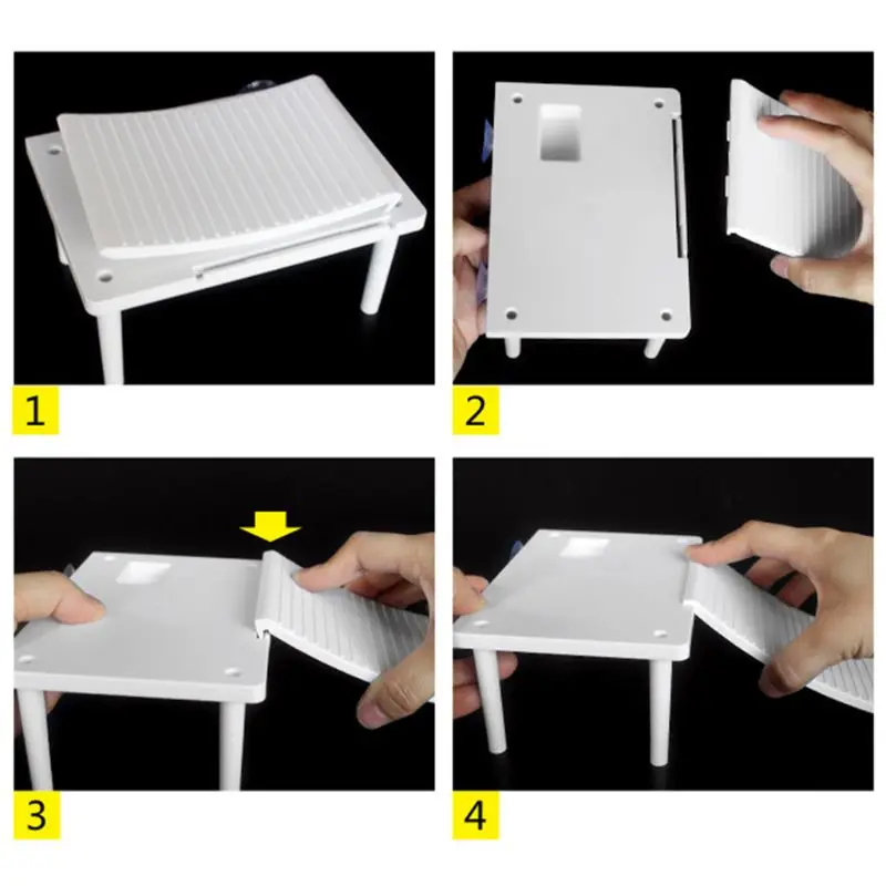 

K3NA Plastic Turtle Basking Platform Reptile Ramp Ladder Climb Resting Terrace with 2PCS Suction Cups for Frogs