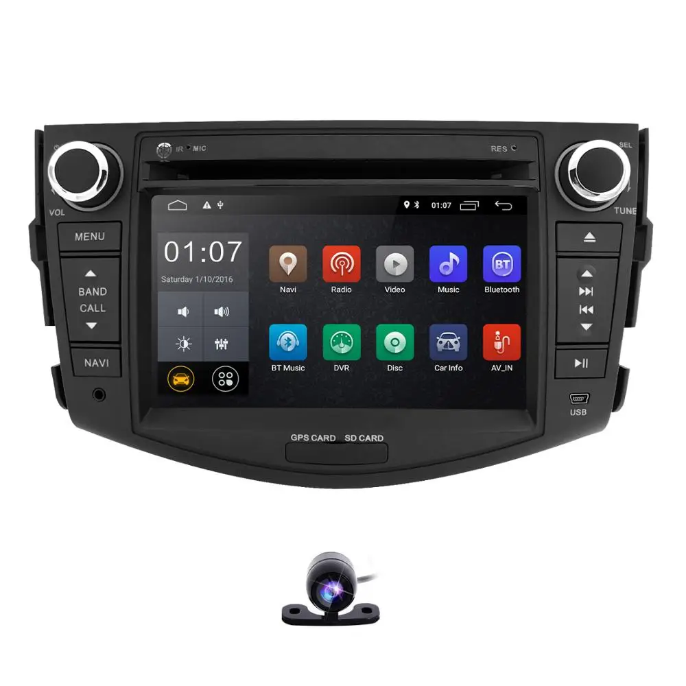 Hizpo 7 ''2Din Android 9,0 Автомобильный DVD радио плеер Мультимедиа gps навигация для Toyota rav 4 RAV4 аудио стерео RDS Wifi 4G SWC DAB