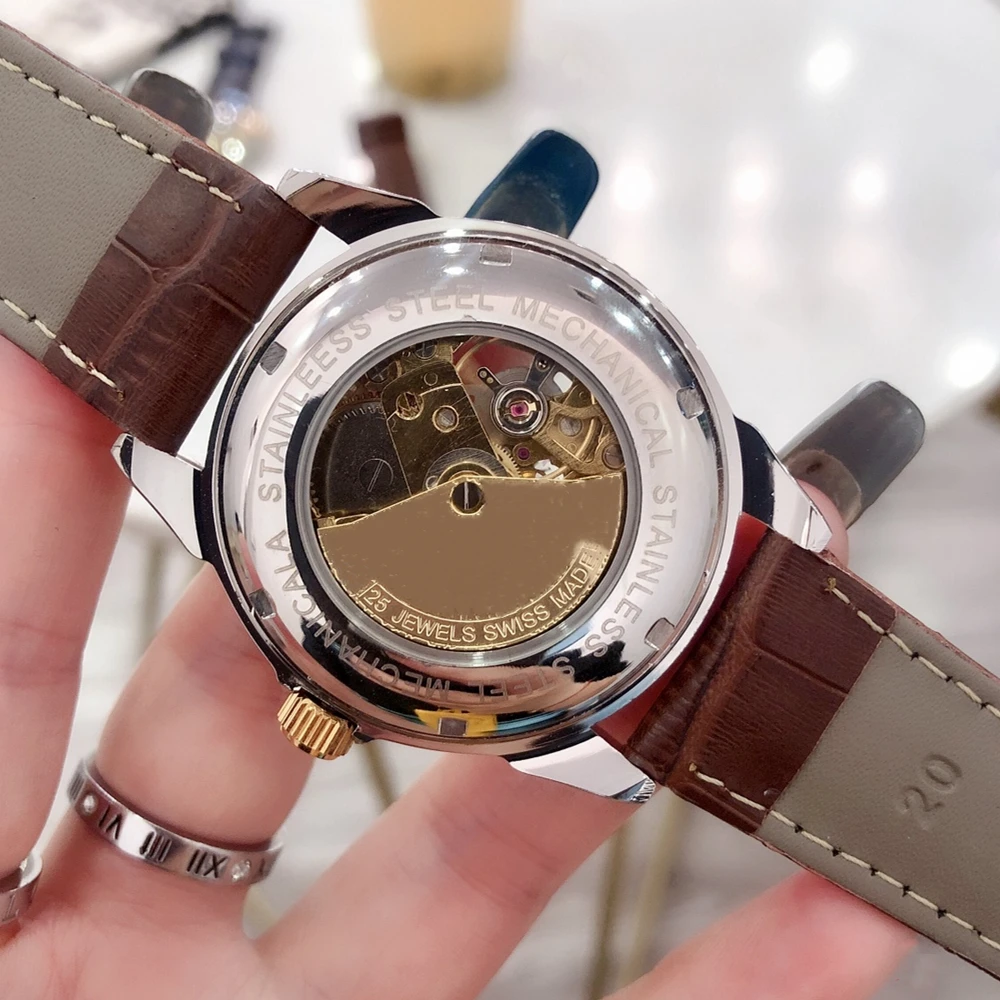 

Men's 42mm watch automatic movement watch sports watch leisure business watch stainless steel multi-function watch