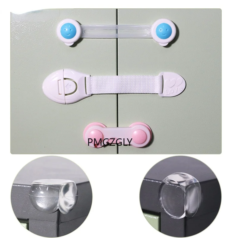 

10Pcs Children's Cabinet Lock Baby Safety Protection Child Safety Latches Drawers Cupboards Childproof Product Plastic Latch