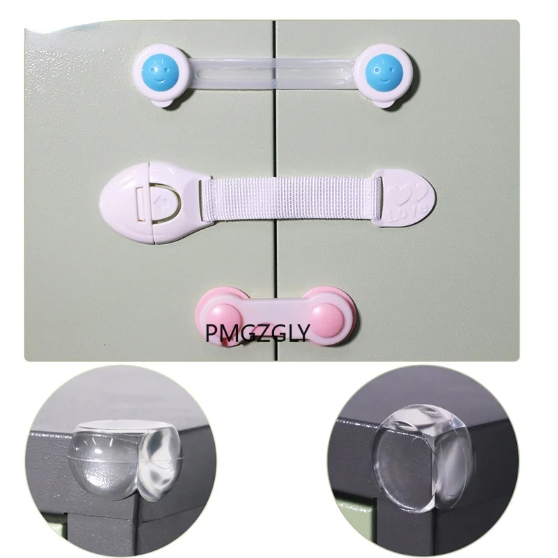 Cerradura de armario para ni&ntilde;os, pestillo de seguridad, cajones, producto a prueba de ni&ntilde;os, pasador de pl&aacute;stico, 10 Uds.-0