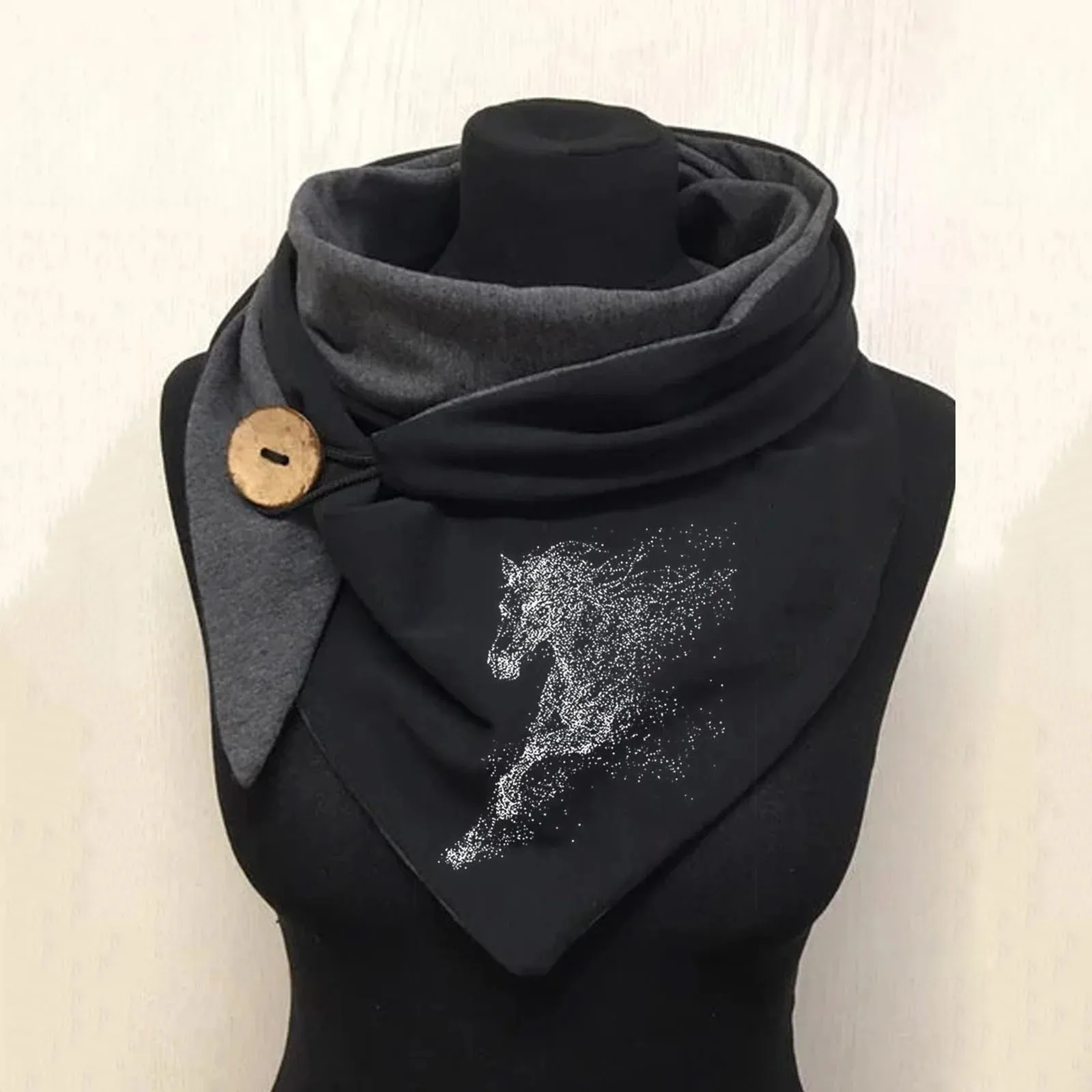 Женский Зимний дизайнерский шарф в стиле ретро мягкий Повседневный теплый на