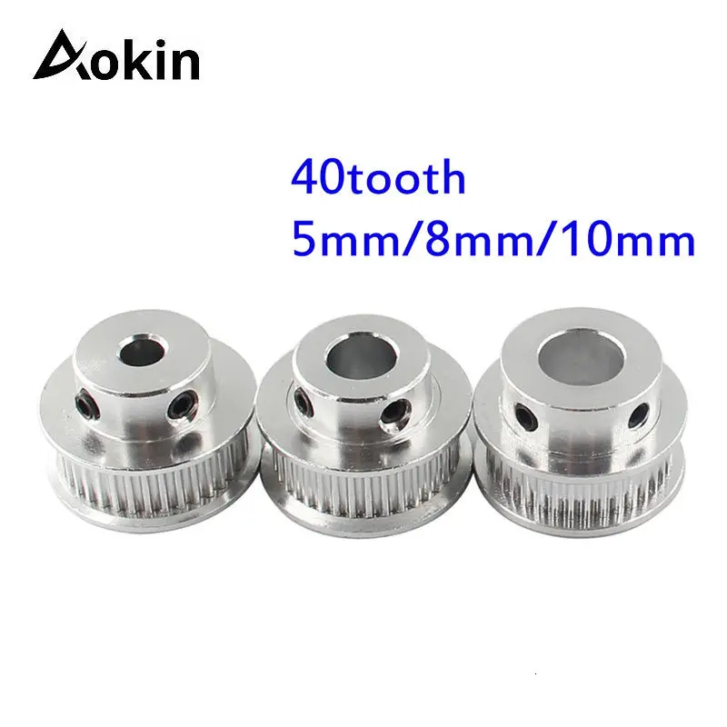 3D Printer Parts GT2 Timing Pulley 30 36 40 60 Tooth Wheel Bore 5mm 8mm Aluminum Gear Teeth Width 6mm 2GT Accessories For Reprap |
