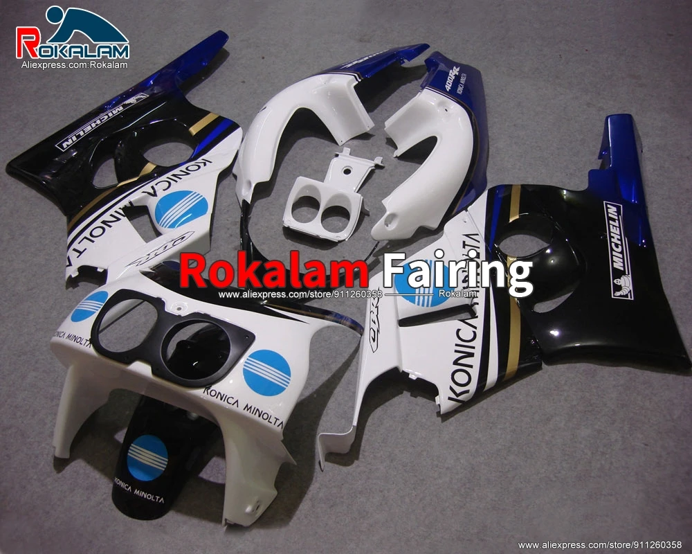 

Cowling For Honda CBR400RR NC-29 1990 1992 1993 CBR400 RR NC29 92 1994 1995 1996 1997 Motorbike White Blue Black Fairing Kits