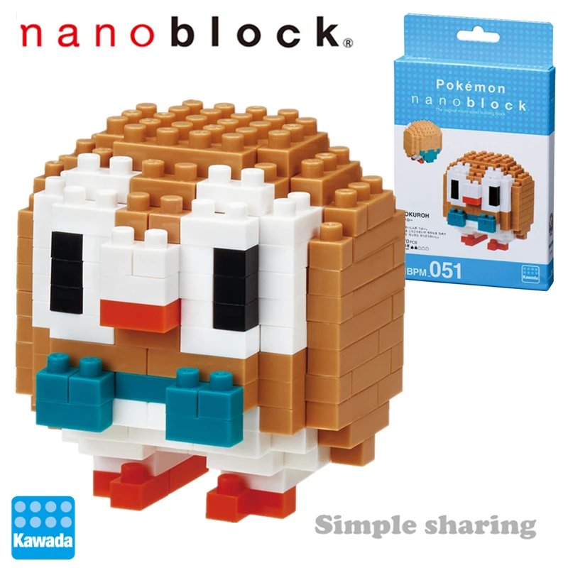 Nanoblock Покемон Пикачу аниме мультфильм 3D модель алмаз мини микро кавада