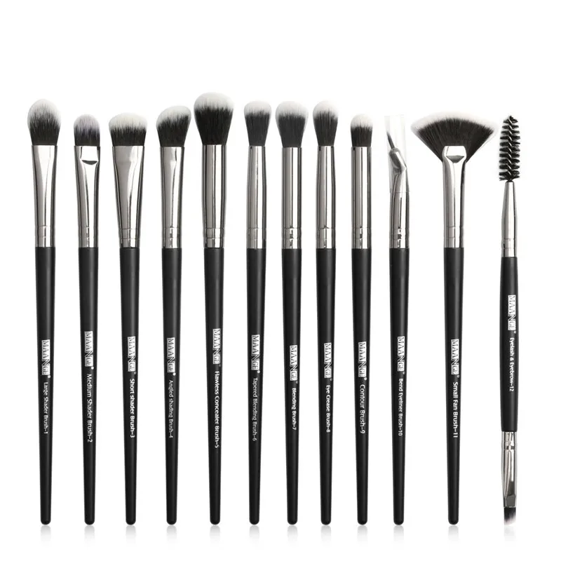 12PCS Luxury Makeup Brushes Set Professional Make up Brush Blusher Eyeshadow Blending Eyeliner Eyebrow Brush For Makeup Tool
