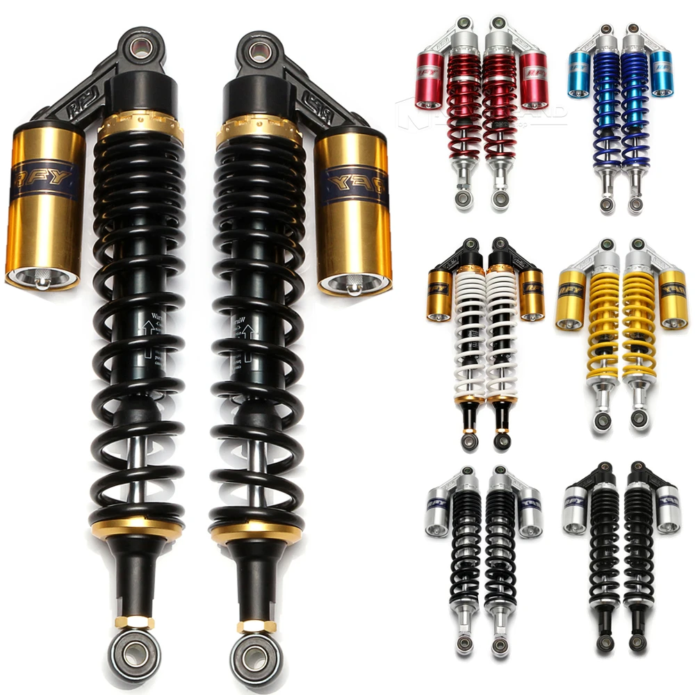 Universal 280mm 320mm 340mm Fork Round Air Shock Absorber Rear Suspension Spring Scooter DirtBike Gokart Quad ATV Motorcycle D30 universal 320mm motorcycle shock absorber for yamaha suzuki honda motorcycle atv motor four gold and black rear suspension