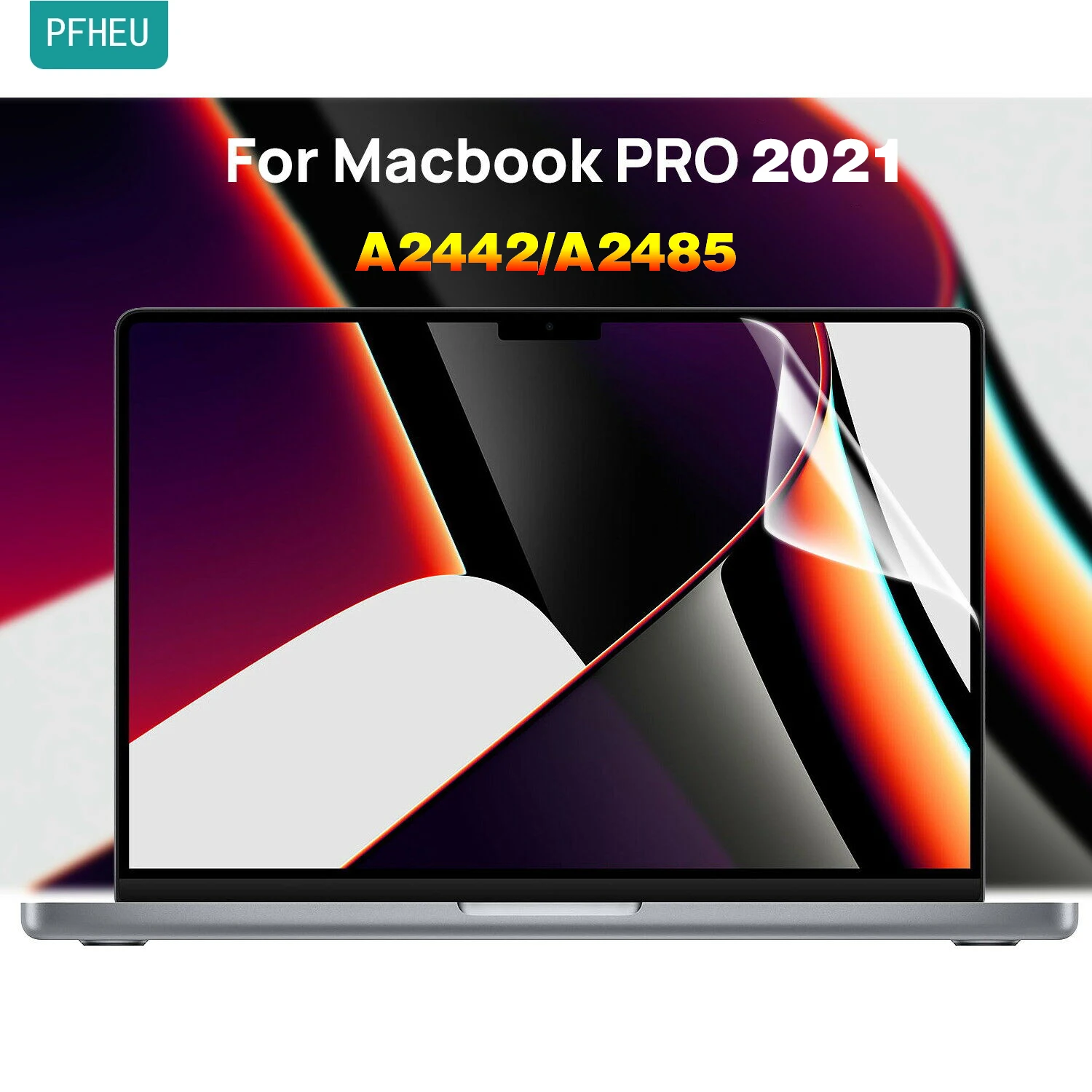 Suitable for laptop 2021 new macbook Air 13 M2 A2681 Pro 14 16 A2485 A2442 HD soft film laptop screen protector film two