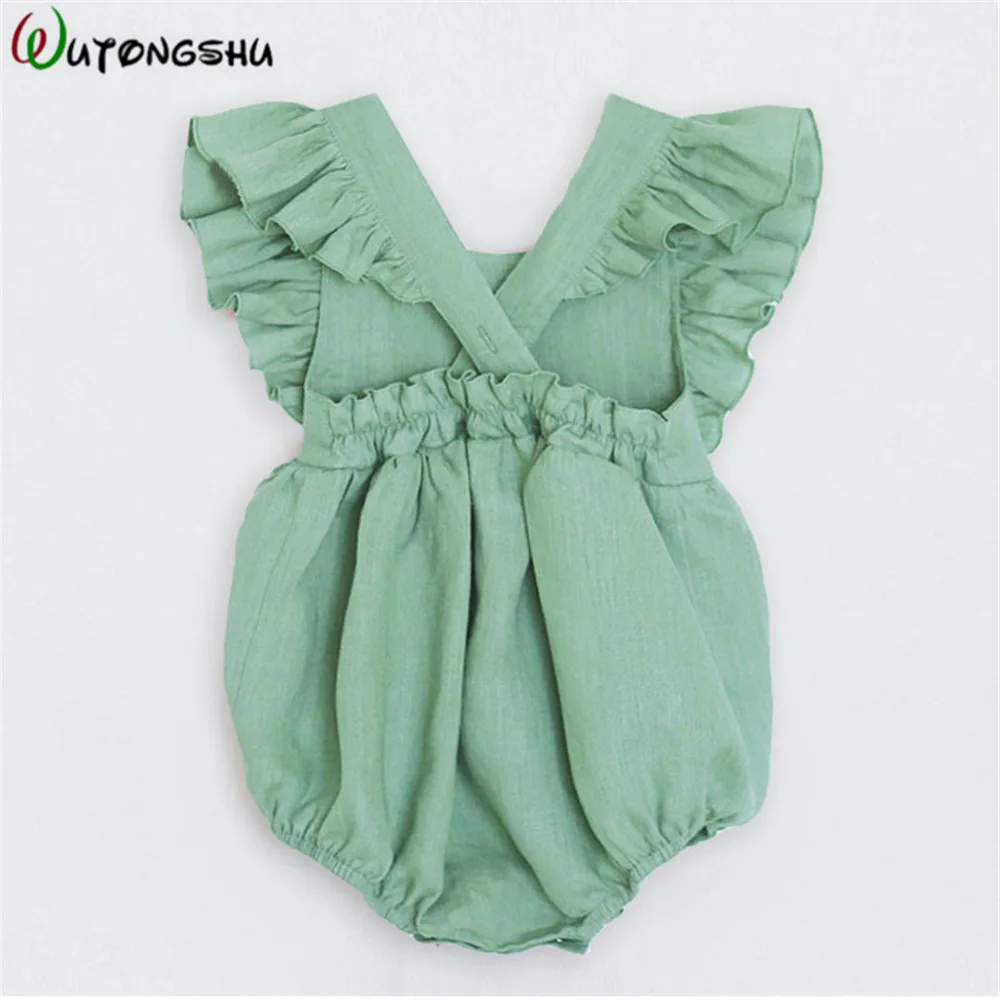 Милый боди для новорожденных девочек летняя одежда маленьких детский спортивный