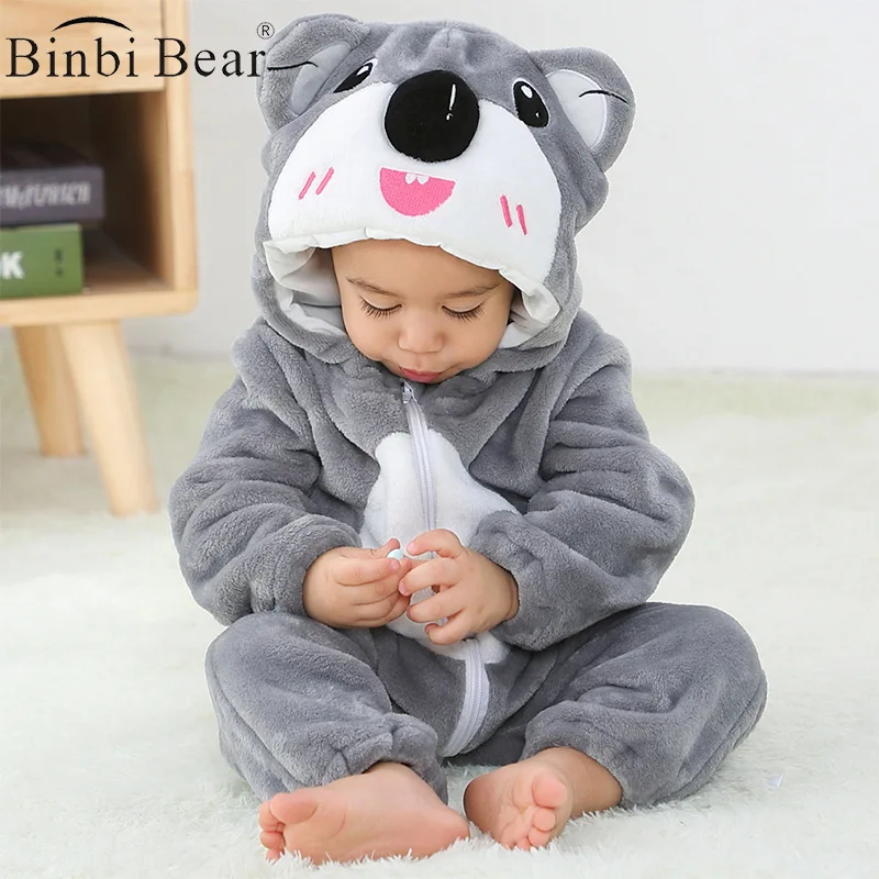 

Осень-зима, новинка, Детская Пижама Creeper, одежда для девочек, фланелевый боди, цельный костюм, моделирующая Одежда для младенцев с животными