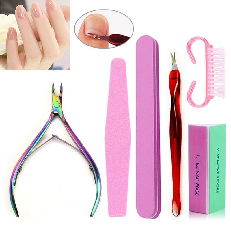 

Nail Clippers Trimmer Manicure Tool Set Nail Polishing Sanding File Strips Scissors Cuticle Pusher Dead Skin Remover Nail Care