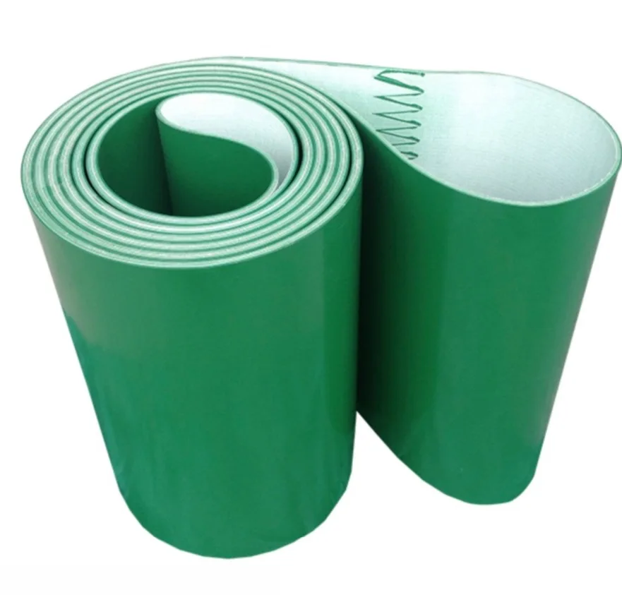 

Perimeter:3000mm width:50-300mm thickness:2mm PVC Green Transmission Conveyor Belt Industrial Belt