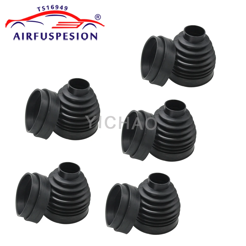 

5pcs Front Air Suspension Shock Rubber Dust Cover Boot For LR3 LR4 Discovery 3 4 Range Rover Sport RBG500010 RNB501580 2005-2013