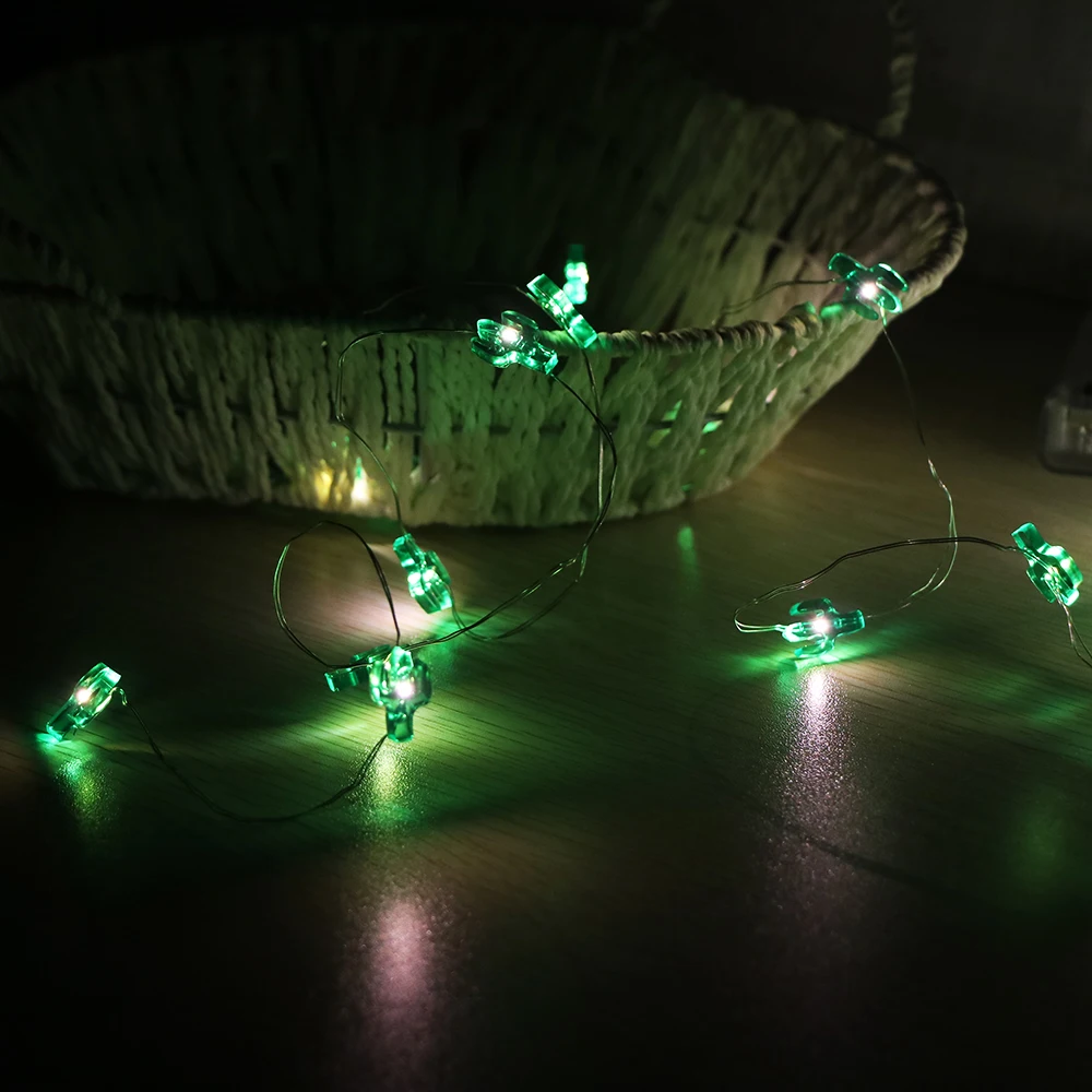 2 шт. 3 м Медь Лампа Рождественская елка украшения Крытый кактус светодиодный