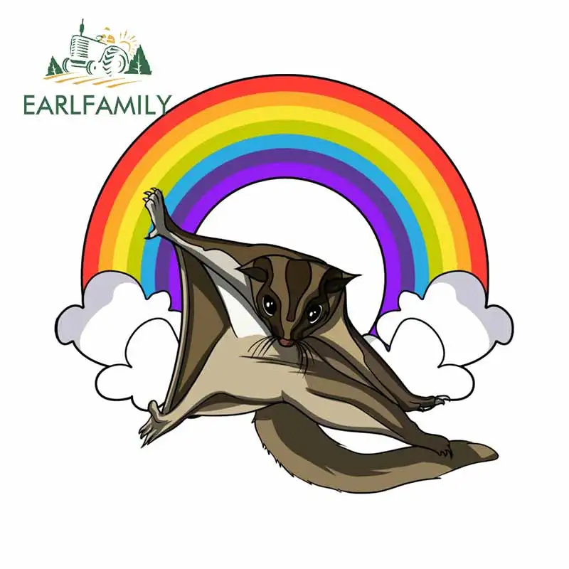EARLFAMILY 13 см x 11 8 Сахар Планер часы &quotРадуга&quot Underheaven Redbubble стайлинга автомобилей