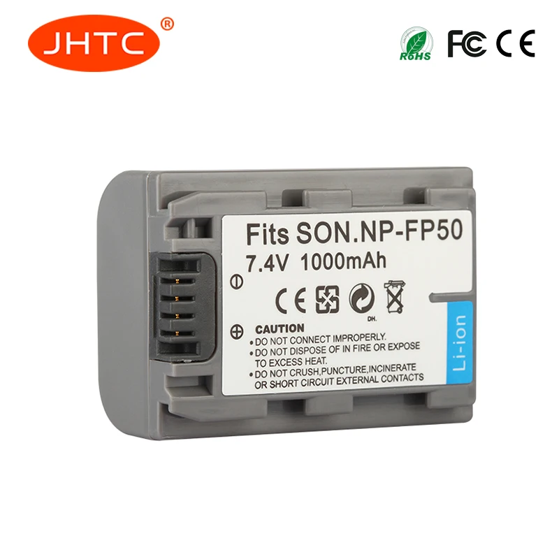 Батарея NP FP50 для Sony DCR HC30 40 43E 65 85 94E 96 SR30 FP30 NPFP50 FP60 FP70 FP71 мА/ч. Аккумулятор 1000
