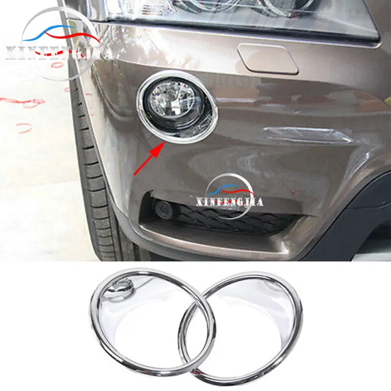 2 шт. Хромированная передняя Верхняя противотуманная фара для BMW X3 F25 11 14|Лепнина