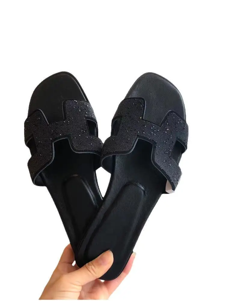 

Luxurys Designer Slipper WATERFRONT MULE Men Women Slides Sandals Designer Shoes Black Brown White Summer Flat Damier Graphite