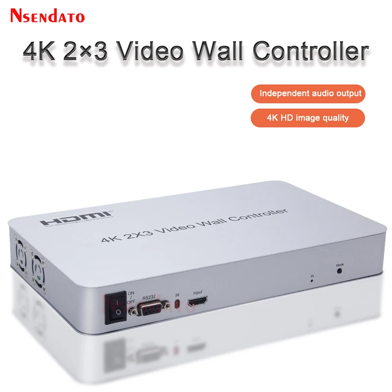 Video Wall Controller 4k 2x3 HDMI TV Video wall 6 Display multi screen Stitching processor Switcher splicer For PS2 TV Computer