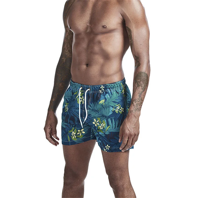 

Мужской купальник Maillot De Bain Homme, пляжные шорты, Быстросохнущий купальник с принтом, женские плавки, лето 2021