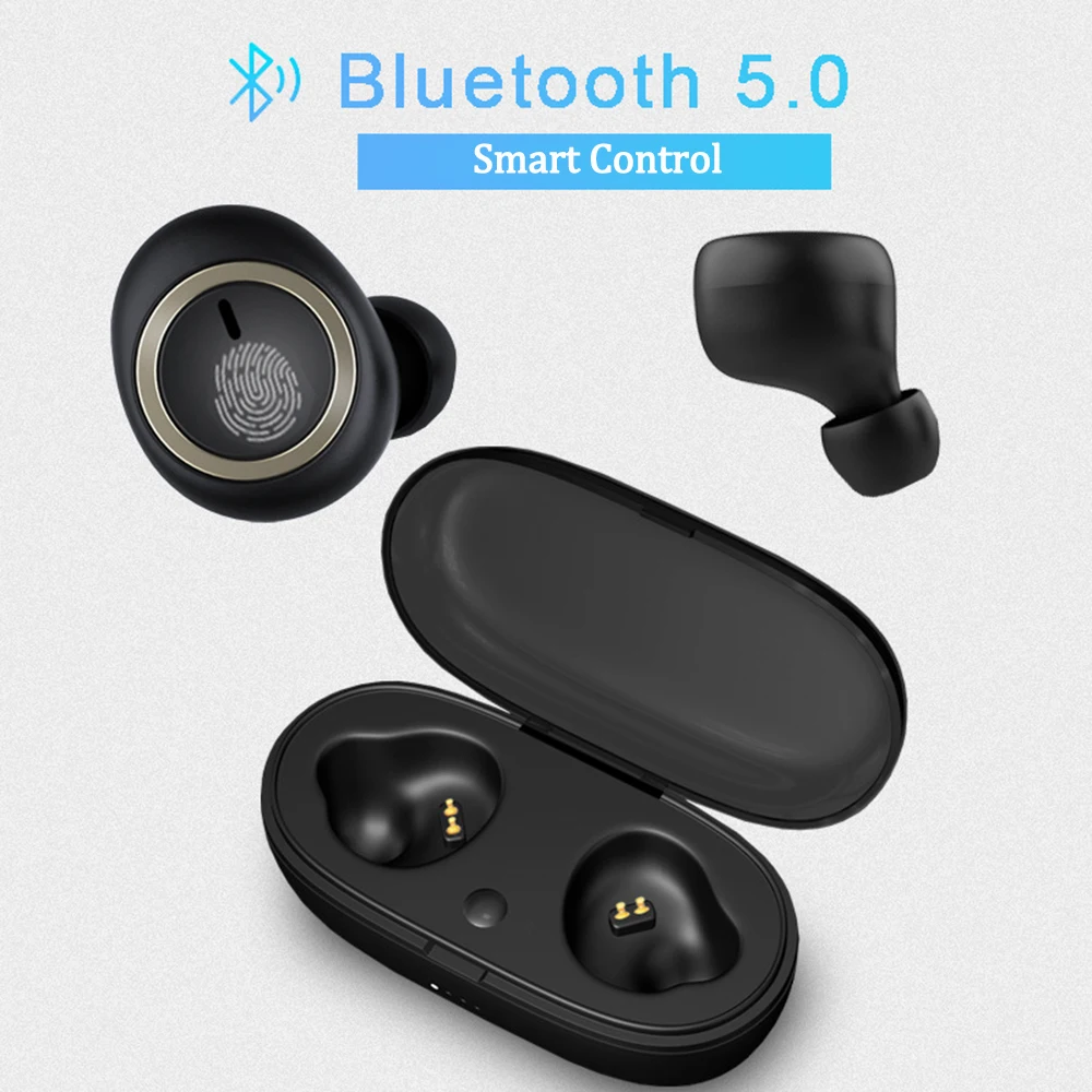 Mini V5.0 Bluetooth Wireless Headphones TWS Earphone HiFi Bass Earbuds Ear Buds Stereo Headset with Mic | Электроника