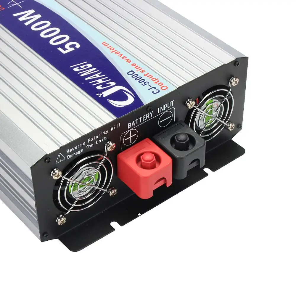 Интеллектуальный экран Чистая синусоида Инвертор 12 В/24 В до 220 3000 Вт/4000 Вт/5000 Вт/6000