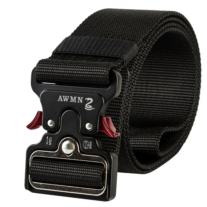 

New 5cm Tactics Buckle Tactical Belt 125cm High Quality Nylon Casual Canvas Belt For Men And Women he was Training Belt
