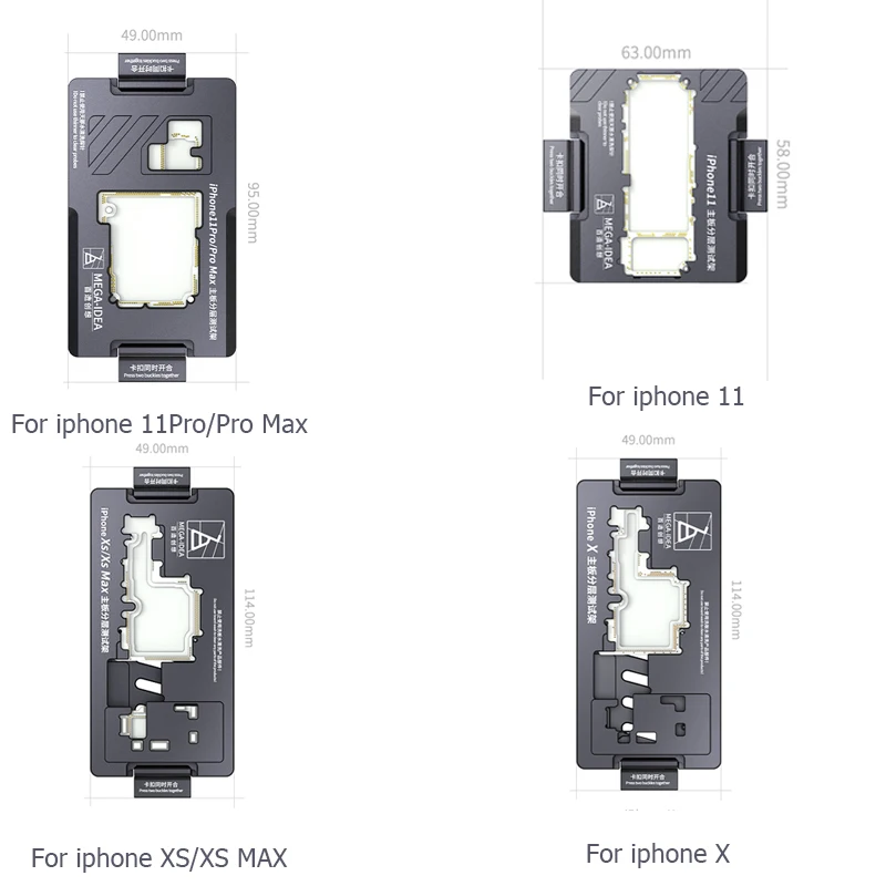 Qianli Mega-idea держатель для материнской платы iPhone iSocket Jig Logic Board Быстрый тест ремонта |