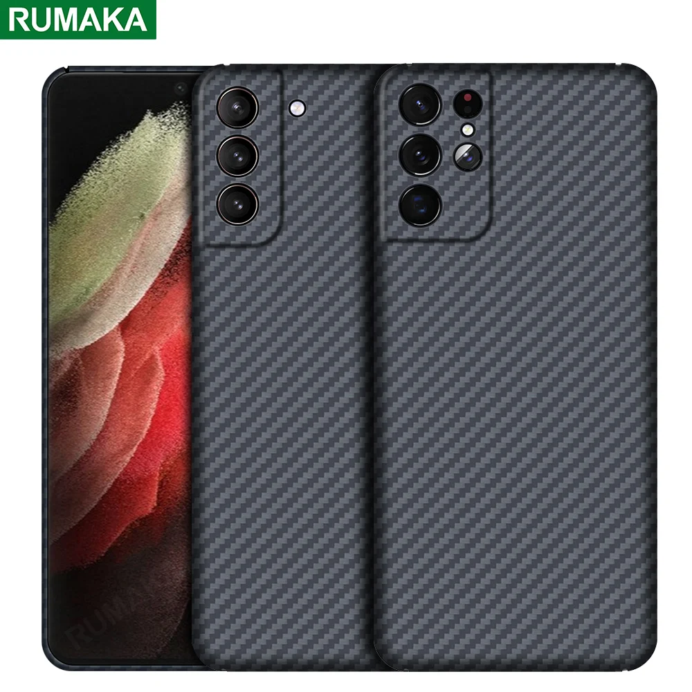 

For Samsung Galaxy S21 Plus 5G Case 100% Real Carbon Fiber Precise Hole Cover For Samsung Galaxy S21 Ultra Note 20 S20 Plus Case