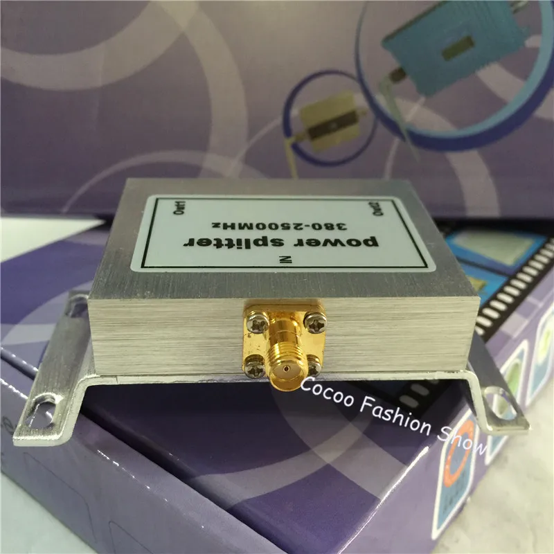 ZQTMAX 2 полосный SMA разветвитель мощности 380 ~ 2500 МГц делитель для мобильного
