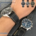 Ремешок из телячьей кожи для наручных часов IWC, сменный складной браслет для IWC Watch Pilot's Портофино Mark18, 20 мм 21 мм 22 мм