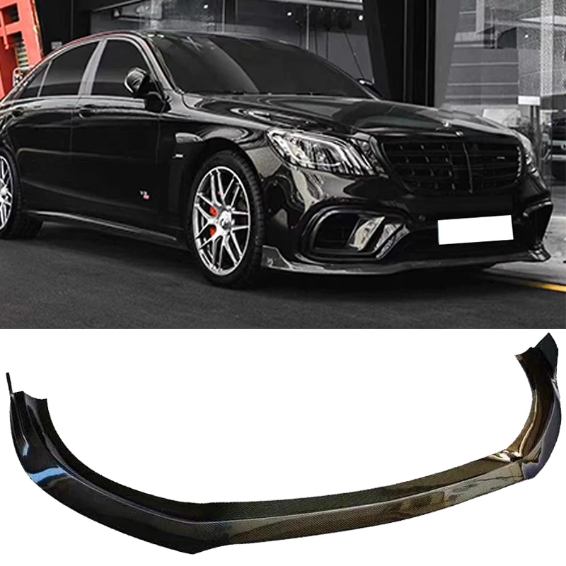 Передний бампер для Mercedes-Benz S Class W222 S63 AMG 2018-2020 передний из углеродного волокна