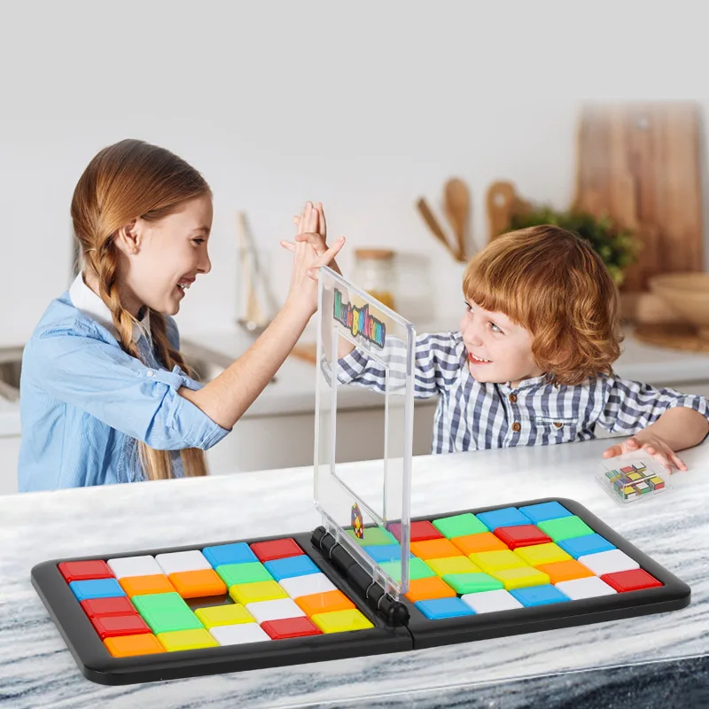 Игра Двойная битва Магическая игра пазл доска набор красочные Обучающие