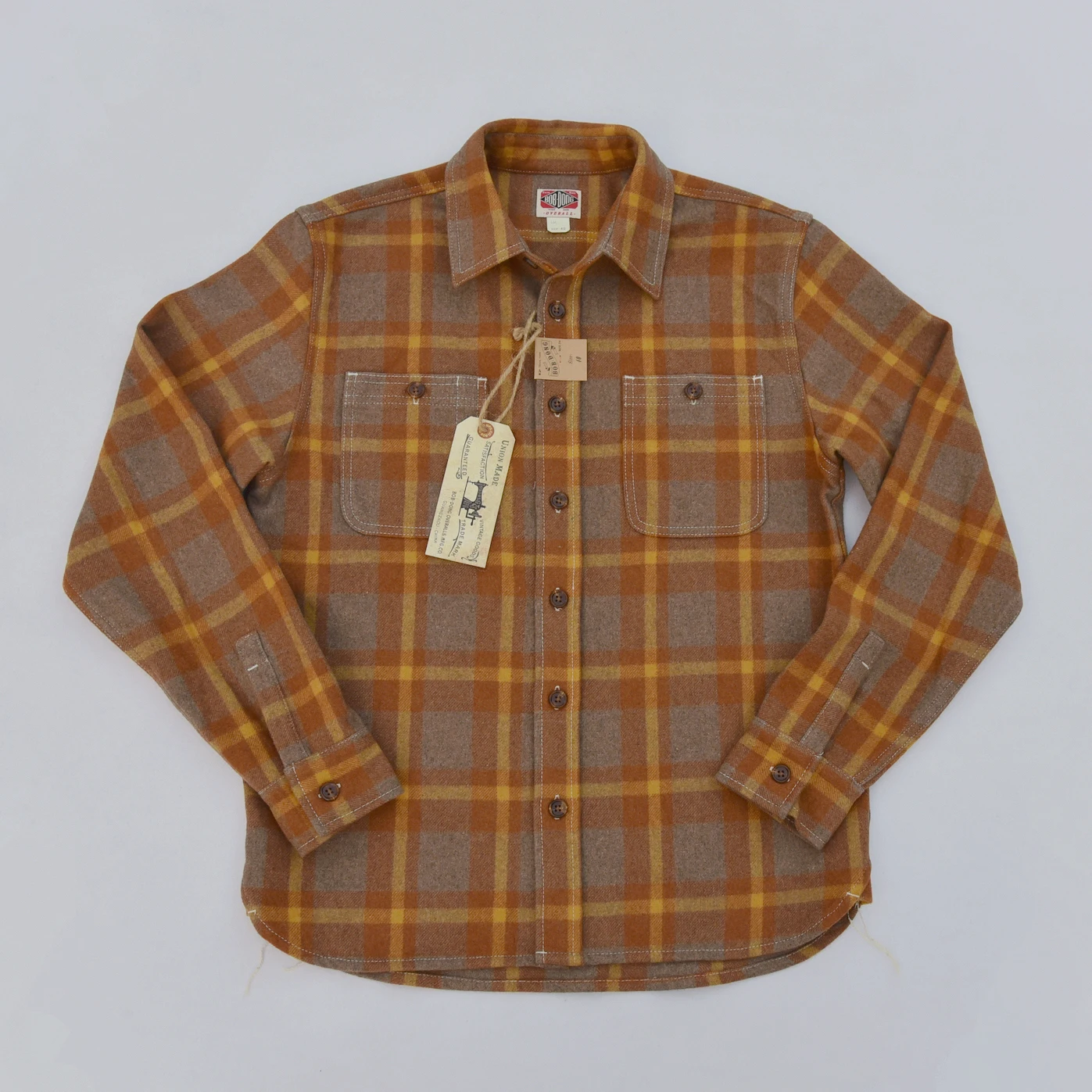 

DONG Wool BOB Plaid Shirts Winter Casual Warm Button Front Long Sleeve Shirts