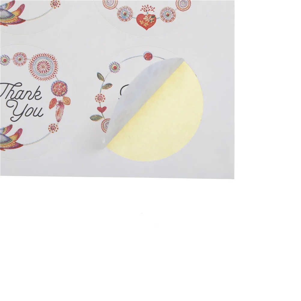 120 шт./лот круглая наклейка с милыми цветами серия Thank You многофункциональная