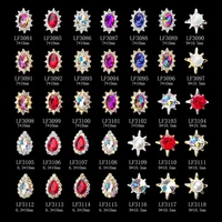 10 pcs of nail art jewelry metal luxury color japanese nail art special shaped colorful diamond pearl nail alloy diy decoration