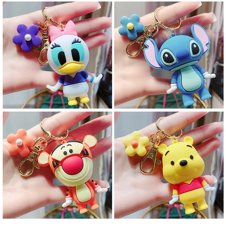 

6 см брелок для ключей с Микки Маусом и Минни стичем