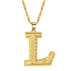 2021 A-Z письма ожерелья Золото Цвет первоначального подвеска на цепочке с надписями на английском языке алфавитная Бижутерия Мода подарок ожерелье Мода