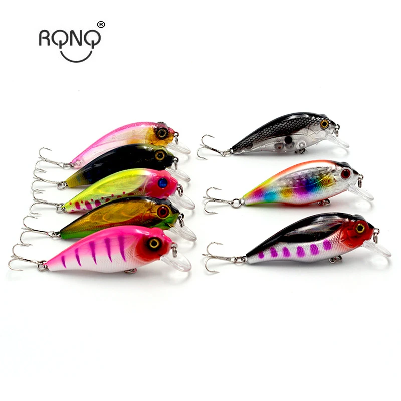 

RQNQ1PCS Fishing Floating Minnow Bait Fishing Lure 8CM11G Artficial Hard Bait Lifelike Wobbler Crankbait Jig Carp Fishing tackle