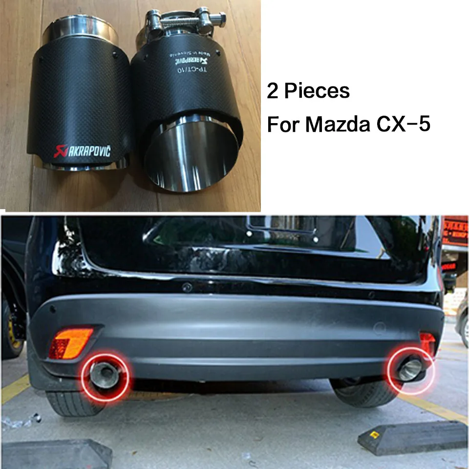 Akrapovic автомобильный глушитель для Cadillac ATS Jeep grand cherokee Prado Mazda 6 Atenza CX-5 CX5 - Цвет: For Mazda CX-5